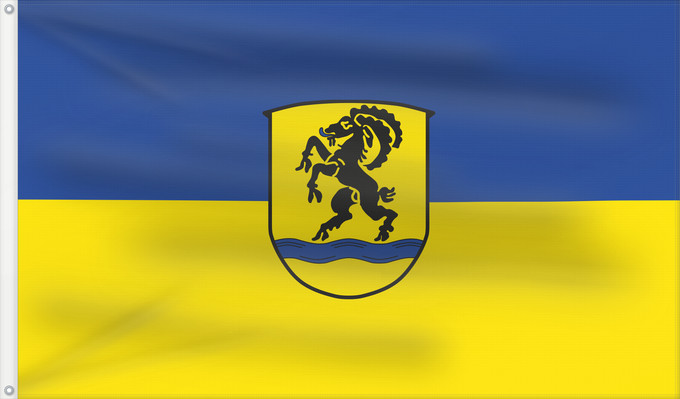 Bandera, con dos ojales metálicos y lado del asta reforzado: Hebertshausen (Münchener Umland)