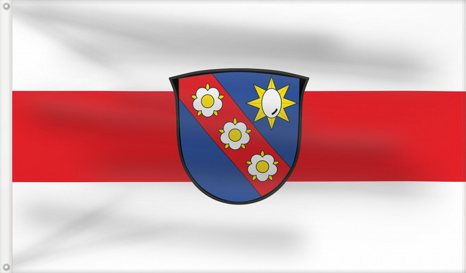 Bandera, con dos ojales metálicos y lado del asta reforzado: Odelzhausen (Münchener Umland)