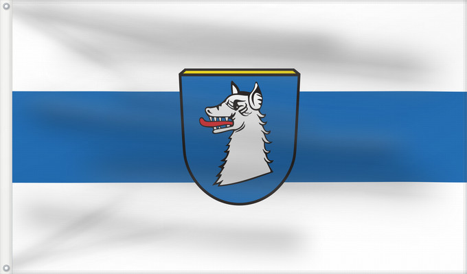 Bandera, con dos ojales metálicos y lado del asta reforzado: Schwabhausen (Münchener Umland)