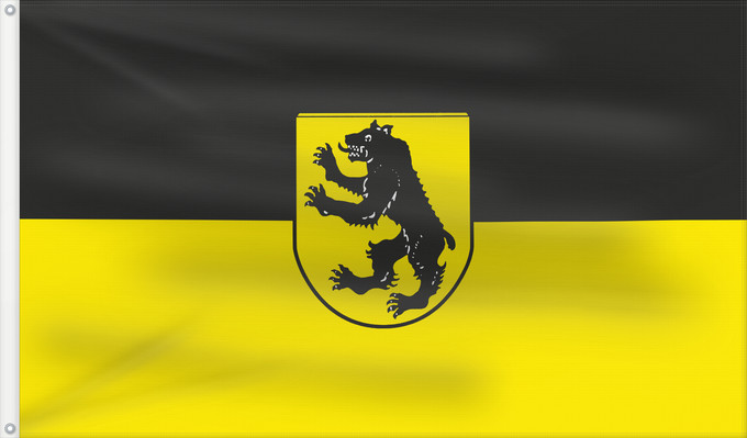 Bandera, con dos ojales metálicos y lado del asta reforzado: Grafing b.München, St (Ebersberger Grünes Land)
