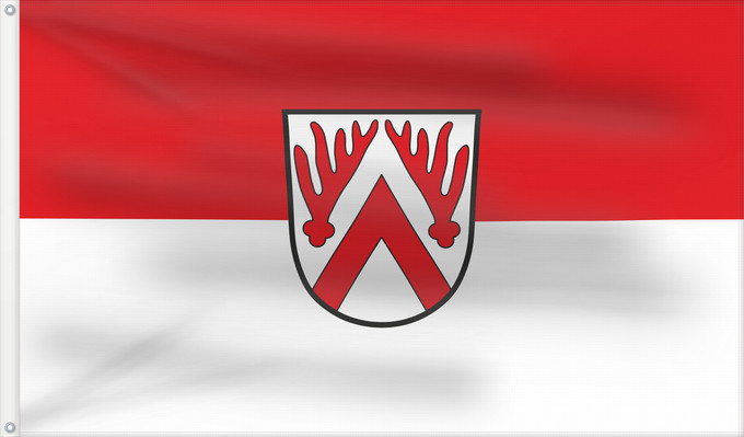 Bandera, con dos ojales metálicos y lado del asta reforzado: Emmering (Ebersberger Grünes Land)