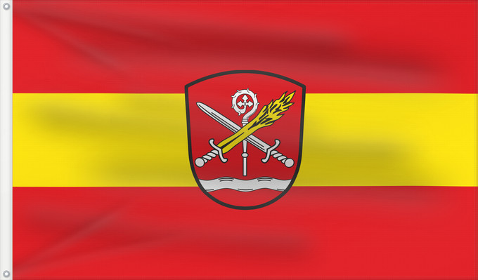 Bandera, con dos ojales metálicos y lado del asta reforzado: Buxheim (Naturpark Altmühltal)