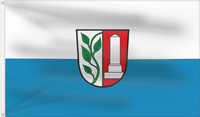 Bandera, con dos ojales metálicos y lado del asta reforzado: Denkendorf (Naturpark Altmühltal)