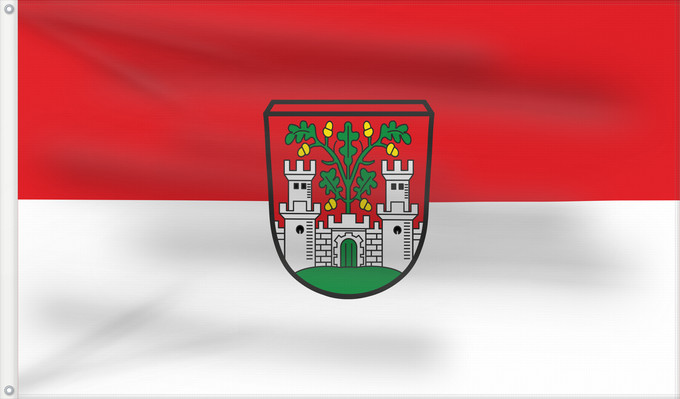 Flagge, mit zwei Metallösen und verstärktem Besatzband: Eichstätt, GKSt (Naturpark Altmühltal)