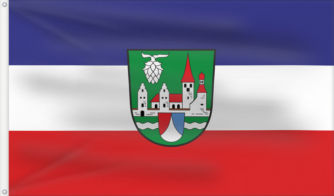 Bandera, con dos ojales metálicos y lado del asta reforzado: Kinding, M (Naturpark Altmühltal)
