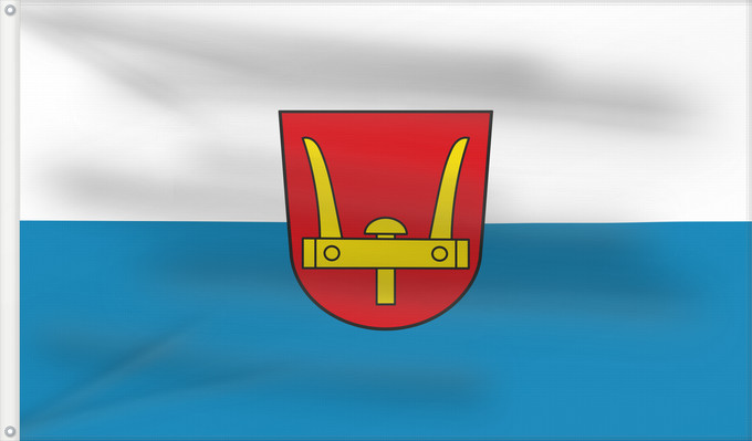 Bandera, con dos ojales metálicos y lado del asta reforzado: Kipfenberg, M (Naturpark Altmühltal)