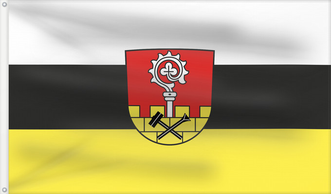 Bandera, con dos ojales metálicos y lado del asta reforzado: Titting, M (Naturpark Altmühltal)