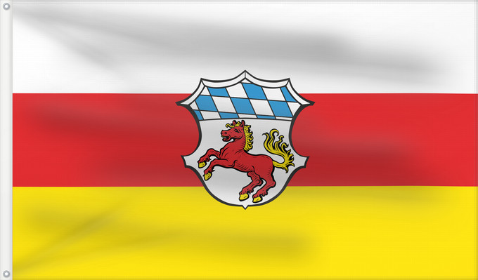 Bandera, con dos ojales metálicos y lado del asta reforzado: Erding (Kreis)