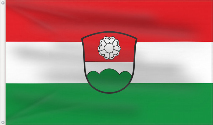 Bandera, con dos ojales metálicos y lado del asta reforzado: Berglern (Münchener Umland)