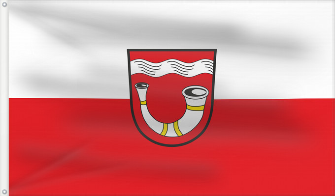 Bandera, con dos ojales metálicos y lado del asta reforzado: Bockhorn (Münchener Umland)
