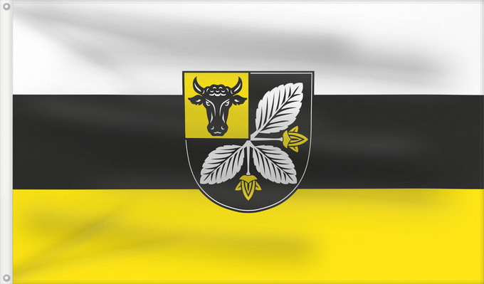Bandera, con dos ojales metálicos y lado del asta reforzado: Buch a.Buchrain (Münchener Umland)