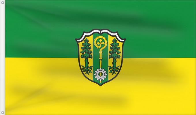 Bandera, con dos ojales metálicos y lado del asta reforzado: Forstern (Münchener Umland)