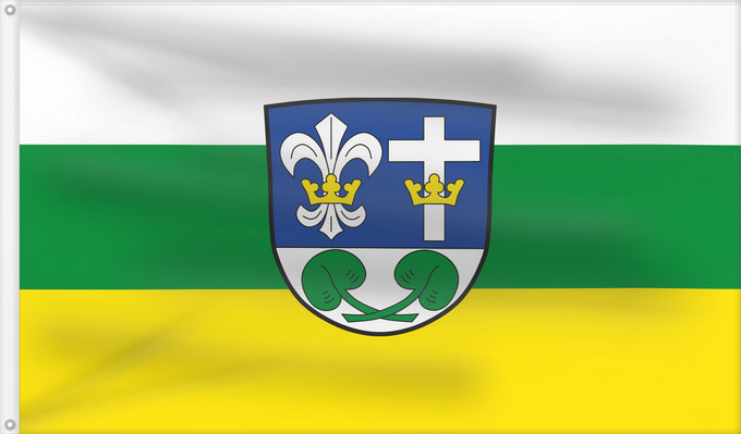 Bandera, con dos ojales metálicos y lado del asta reforzado: Hohenpolding (Münchener Umland)
