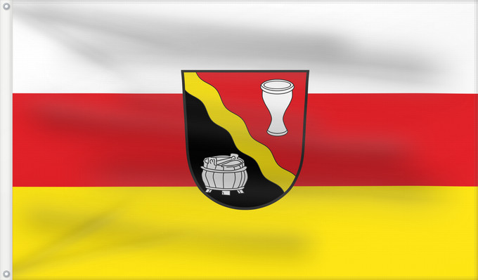 Bandera, con dos ojales metálicos y lado del asta reforzado: Lengdorf (Münchener Umland)