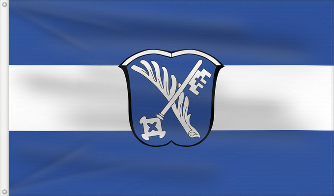 Bandera, con dos ojales metálicos y lado del asta reforzado: Moosinning (Münchener Umland)