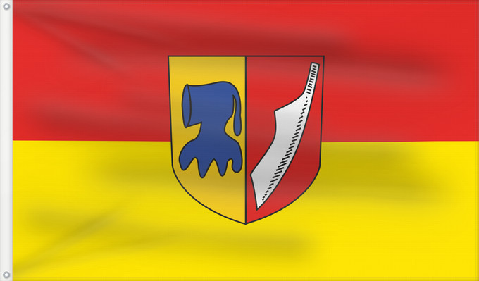 Bandera, con dos ojales metálicos y lado del asta reforzado: Neuching (Münchener Umland)