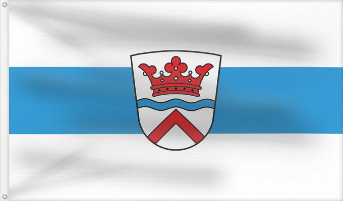 Bandera, con dos ojales metálicos y lado del asta reforzado: Walpertskirchen (Münchener Umland)