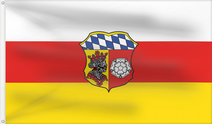 Bandera, con dos ojales metálicos y lado del asta reforzado: Freising (Kreis)