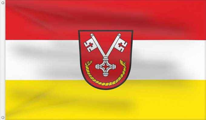 Bandera, con dos ojales metálicos y lado del asta reforzado: Allershausen (Münchener Umland)