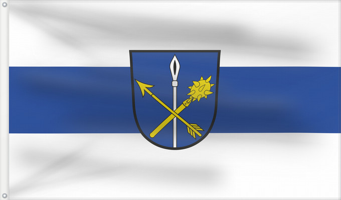 Bandera, con dos ojales metálicos y lado del asta reforzado: Gammelsdorf (Münchener Umland)