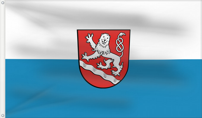Bandera, con dos ojales metálicos y lado del asta reforzado: Haag a.d.Amper (Münchener Umland)