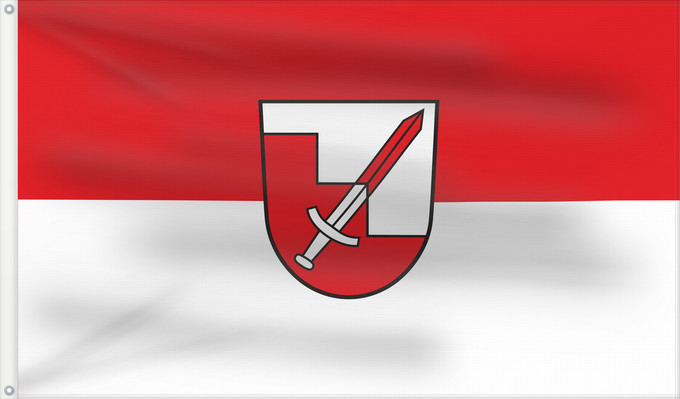 Bandera, con dos ojales metálicos y lado del asta reforzado: Hörgertshausen (Münchener Umland)