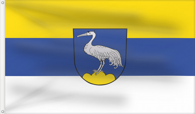 Bandera, con dos ojales metálicos y lado del asta reforzado: Kranzberg (Münchener Umland)