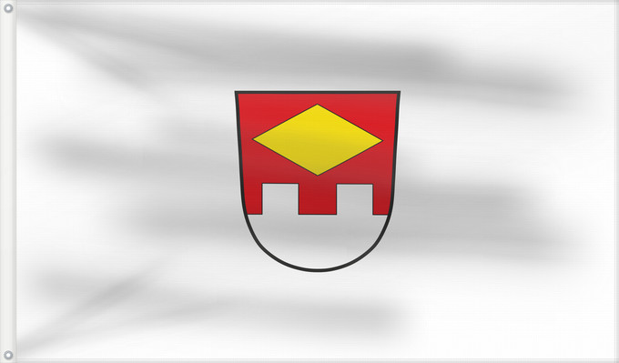 Bandera, con dos ojales metálicos y lado del asta reforzado: Mauern (Münchener Umland)