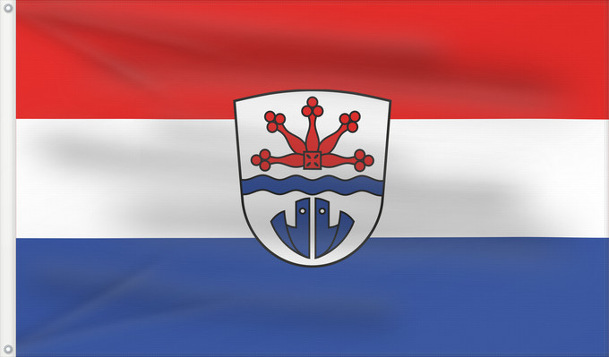 Bandera, con dos ojales metálicos y lado del asta reforzado: Wang (Münchener Umland)