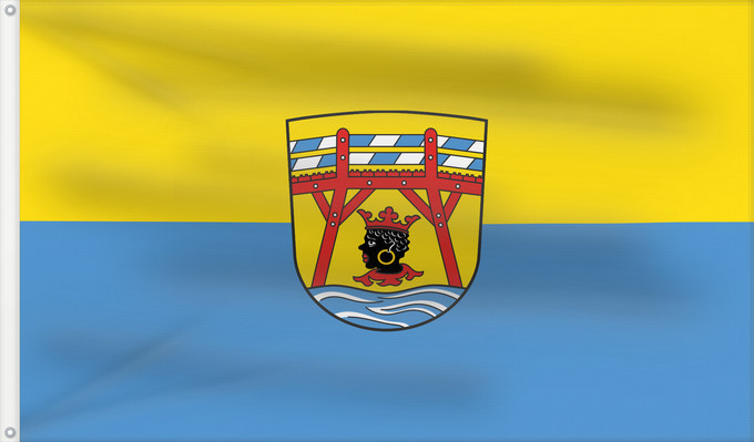 Bandera, con dos ojales metálicos y lado del asta reforzado: Zolling (Münchener Umland)
