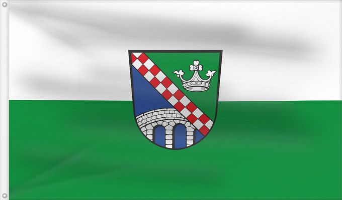 Bandera, con dos ojales metálicos y lado del asta reforzado: Fürstenfeldbruck (Kreis)