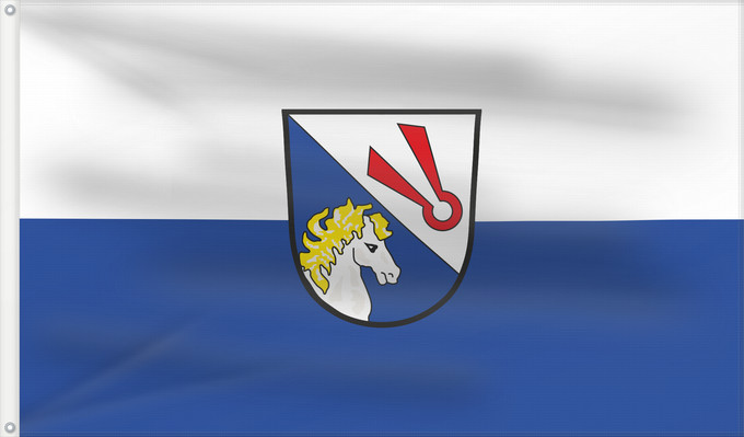 Bandera, con dos ojales metálicos y lado del asta reforzado: Althegnenberg (Münchener Umland)