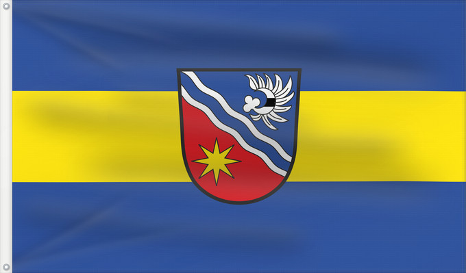 Bandera, con dos ojales metálicos y lado del asta reforzado: Egenhofen (Münchener Umland)