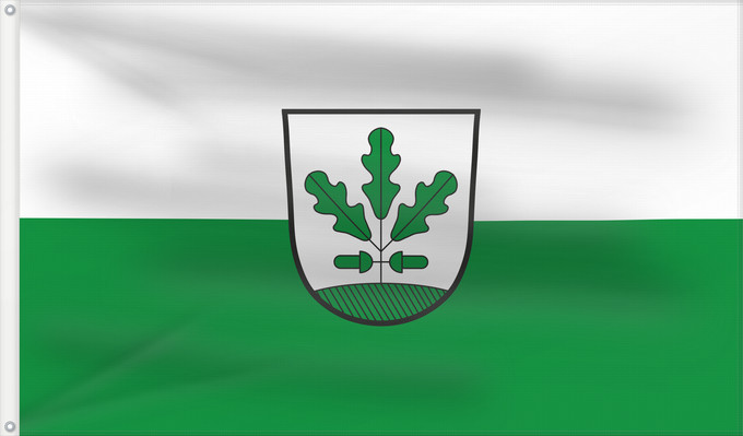 Bandera, con dos ojales metálicos y lado del asta reforzado: Eichenau (Münchener Umland)