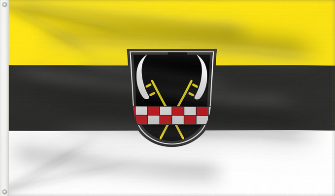 Bandera, con dos ojales metálicos y lado del asta reforzado: Emmering (Münchener Umland)
