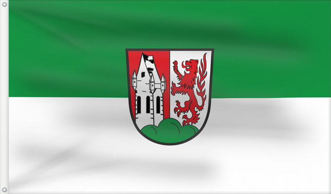 Bandera, con dos ojales metálicos y lado del asta reforzado: Germering, GKSt (Münchener Umland)
