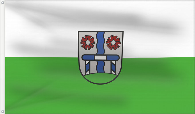 Bandera, con dos ojales metálicos y lado del asta reforzado: Gröbenzell (Münchener Umland)