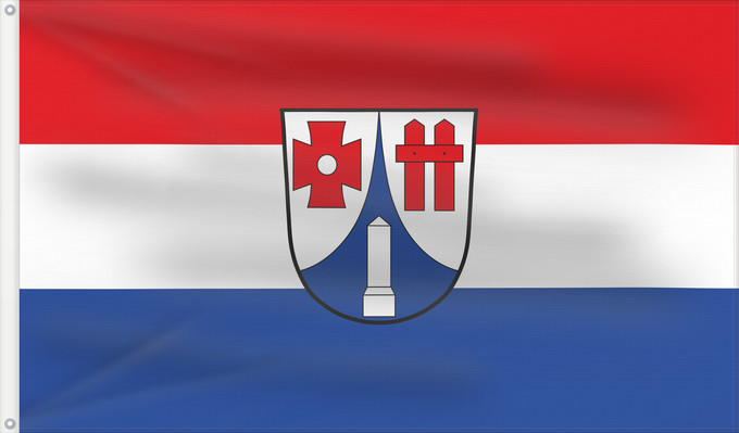 Bandera, con dos ojales metálicos y lado del asta reforzado: Hattenhofen (Münchener Umland)