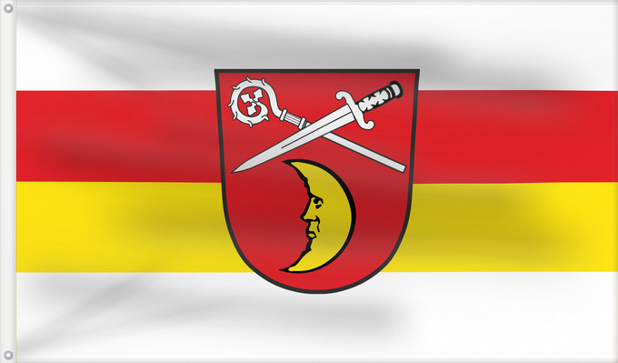Bandera, con dos ojales metálicos y lado del asta reforzado: Jesenwang (Münchener Umland)