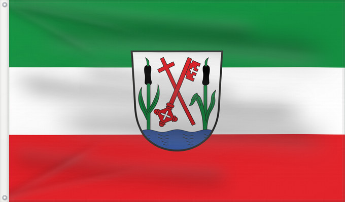 Bandera, con dos ojales metálicos y lado del asta reforzado: Moorenweis (Münchener Umland)