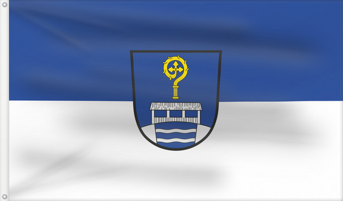 Bandera, con dos ojales metálicos y lado del asta reforzado: Bad Bayersoien (Zugspitz-Region)
