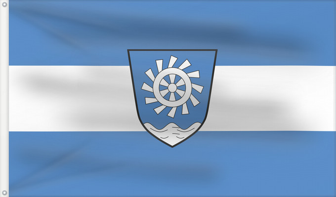 Bandera, con dos ojales metálicos y lado del asta reforzado: Oberau (Zugspitz-Region)