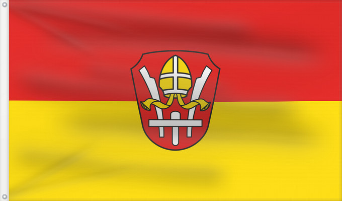 Bandera, con dos ojales metálicos y lado del asta reforzado: Uffing a.Staffelsee (Zugspitz-Region)