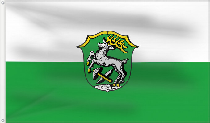 Bandera, con dos ojales metálicos y lado del asta reforzado: Unterammergau (Zugspitz-Region)