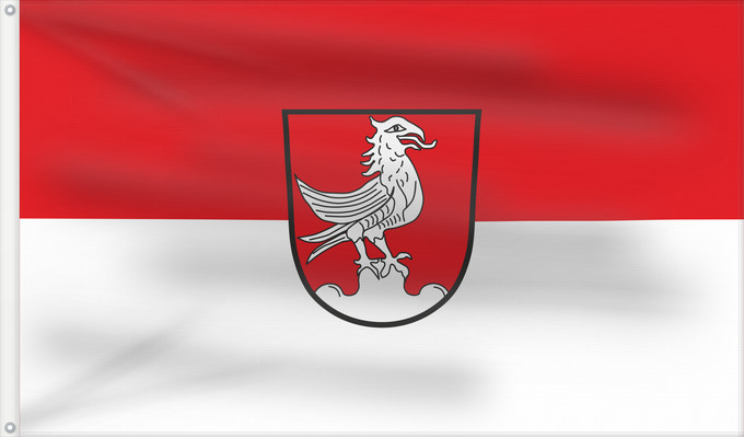 Bandera, con dos ojales metálicos y lado del asta reforzado: Denklingen (Ammersee-Lech)