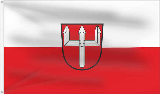 Bandera, con dos ojales metálicos y lado del asta reforzado: Egling a.d.Paar (Ammersee-Lech)