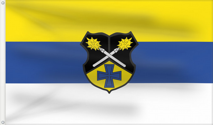 Bandera, con dos ojales metálicos y lado del asta reforzado: Eresing (Ammersee-Lech)