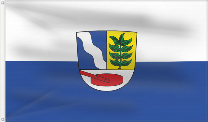 Bandera, con dos ojales metálicos y lado del asta reforzado: Fuchstal (Ammersee-Lech)