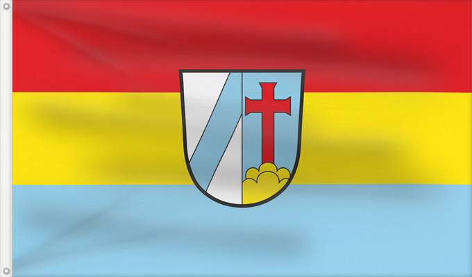 Bandera, con dos ojales metálicos y lado del asta reforzado: Geltendorf (Ammersee-Lech)