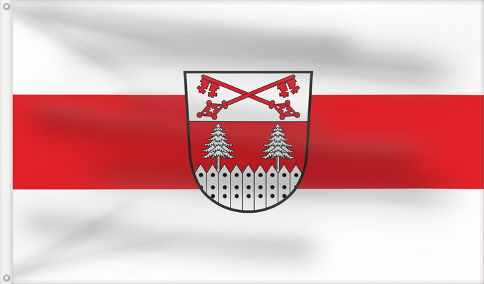 Bandera, con dos ojales metálicos y lado del asta reforzado: Hofstetten (Ammersee-Lech)